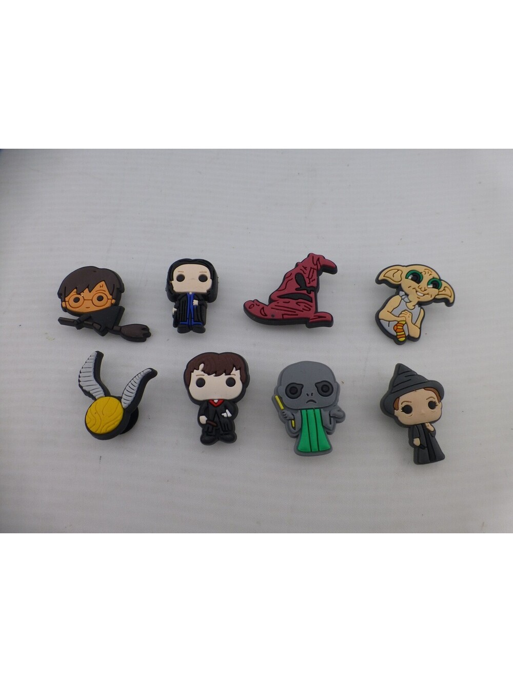 Harry Potter Shoe Charms Jibbitz Style Set of 8 Figures Dobby Snape Voldemort B1